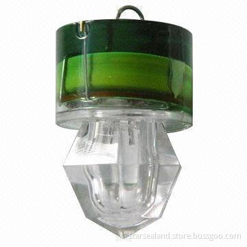 Green color diamond shape/strobe fishing light, 300m deep